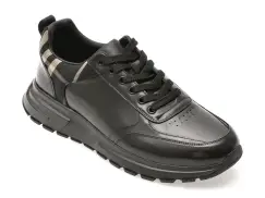 Pantofi sport EPICA negri, 6067, din piele naturala imagine