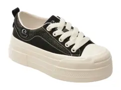 Pantofi sport EPICA negri, C119211, din piele naturala imagine