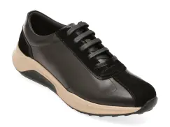 Pantofi sport EPICA negri, D0066, din piele naturala imagine