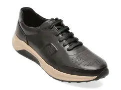 Pantofi sport EPICA negri, D0067, din piele naturala imagine