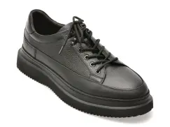 Pantofi sport EPICA negri, MU007A, din piele naturala imagine