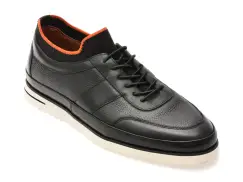Pantofi sport EPICA negri, MU102, din piele naturala imagine