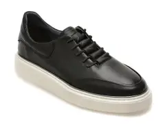 Pantofi sport EPICA negri, NV100, din piele naturala imagine