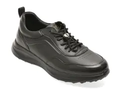 Pantofi sport EPICA negri, T25223, din piele naturala imagine