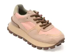 Pantofi sport EPICA roz, 2080, din material textil si piele naturala imagine