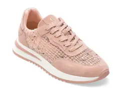Pantofi sport EPICA roz, QS510, din material textil si piele naturala imagine