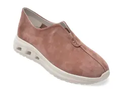 Pantofi sport EPICA roz, QS872, din piele intoarsa imagine