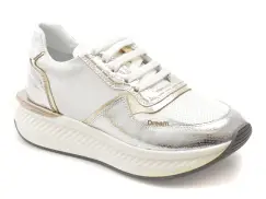 Pantofi sport ERISMA albi, 208926, din piele naturala imagine