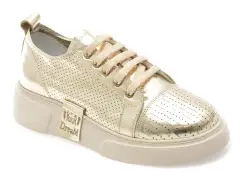 Pantofi sport ERISMA aurii, 2084611, din piele naturala imagine