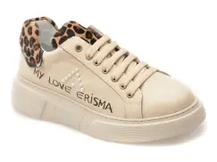 Pantofi sport ERISMA bej, 208907, din piele naturala imagine