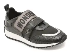 Pantofi sport ERISMA maro, 135697F, din material textil si piele naturala imagine