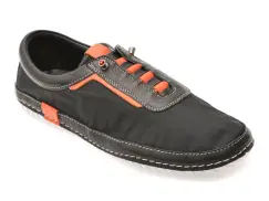 Pantofi sport EVIDA negri, EV2925, din material textil imagine