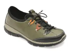 Pantofi sport EVIDA verzi, EV2880, din piele naturala imagine