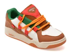 Pantofi sport FASHION maro, RB001, din piele ecologica imagine