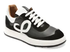 Pantofi sport FLAVIA PASSINI alb-negru, N21, din piele naturala imagine