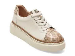 Pantofi sport FLAVIA PASSINI albi, 202519, din piele naturala imagine