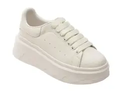 Pantofi sport FLAVIA PASSINI albi, 3F612, din piele naturala imagine