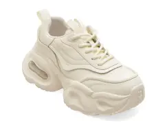 Pantofi sport FLAVIA PASSINI albi, 5K682, din piele naturala imagine