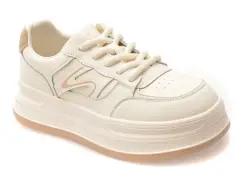 Pantofi sport FLAVIA PASSINI albi, 6567, din piele naturala imagine