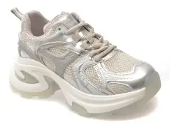 Pantofi sport FLAVIA PASSINI argintii, 66988, din material textil imagine