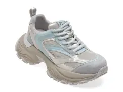 Pantofi sport FLAVIA PASSINI argintii, T9178, din piele ecologica imagine