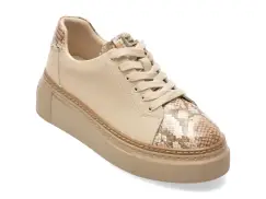 Pantofi sport FLAVIA PASSINI bej, 202519, din piele naturala imagine
