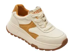 Pantofi sport FLAVIA PASSINI bej, 811, din piele naturala imagine