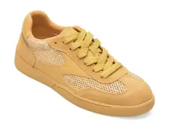 Pantofi sport FLAVIA PASSINI galbeni, 18381, din material textil si piele naturala imagine