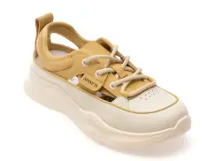 Pantofi sport FLAVIA PASSINI galbeni, 70136, din piele naturala imagine