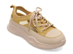 Pantofi sport FLAVIA PASSINI galbeni, 70302, din piele ecologica imagine
