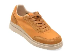 Pantofi sport FLAVIA PASSINI galbeni, 9622, din piele naturala imagine