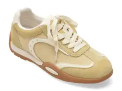 Pantofi sport FLAVIA PASSINI galbeni, T265105, din material textil si piele naturala imagine