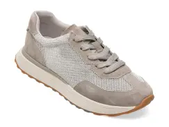 Pantofi sport FLAVIA PASSINI gri, 6182, din material textil si piele naturala imagine