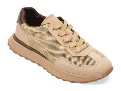 Pantofi sport FLAVIA PASSINI maro, 6182, din material textil si piele naturala imagine