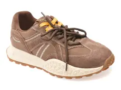 Pantofi sport FLAVIA PASSINI maro, 6677, din material textil si piele naturala imagine