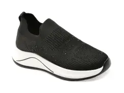 Pantofi sport FLAVIA PASSINI negri, 1007, din material textil imagine