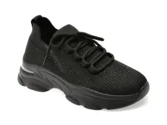 Pantofi sport FLAVIA PASSINI negri, 213315B, din material textil imagine