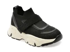 Pantofi sport FLAVIA PASSINI negri, 2573, din material textil imagine