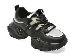 Pantofi sport FLAVIA PASSINI negri, 6890, din piele naturala imagine