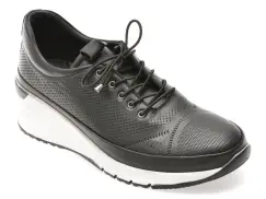 Pantofi sport FLAVIA PASSINI negri, EV2856, din piele naturala imagine