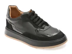 Pantofi sport FLAVIA PASSINI negri, N17, din piele naturala imagine