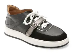 Pantofi sport FLAVIA PASSINI negri, N22, din piele naturala imagine