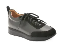 Pantofi sport FLAVIA PASSINI negri, P3, din piele naturala imagine