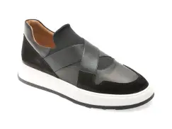 Pantofi sport FLAVIA PASSINI negri, T5, din piele naturala imagine