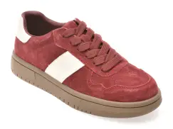 Pantofi sport FLAVIA PASSINI rosii, 1066, din nabuc imagine