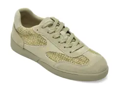 Pantofi sport FLAVIA PASSINI verzi, 18381, din material textil si piele naturala imagine