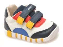 Pantofi sport GEOX albi, B3555C, din material textil imagine