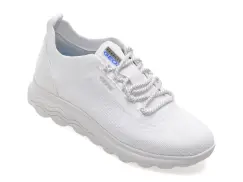 Pantofi sport GEOX albi, D15NUA, din material textil imagine