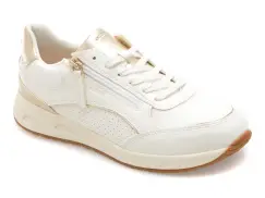 Pantofi sport GEOX albi, D65NQB, din piele ecologica imagine