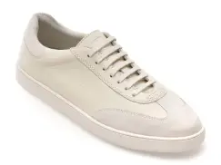 Pantofi sport GEOX albi, U55CHA, din piele naturala imagine